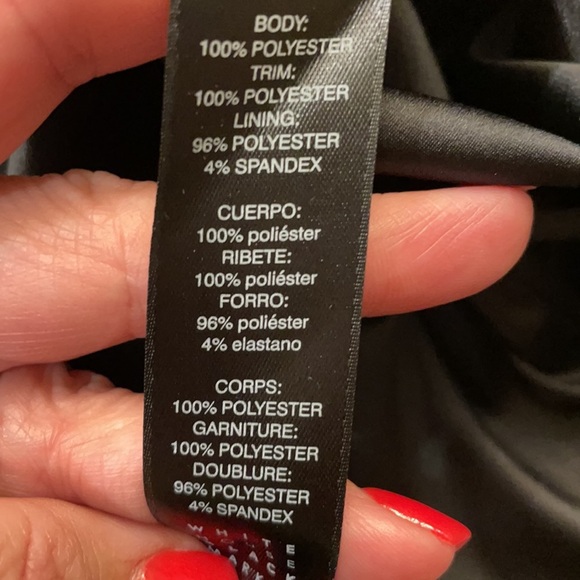 NWOT White house Black market straight black with floral and polkadots stations - Picture 7 of 10